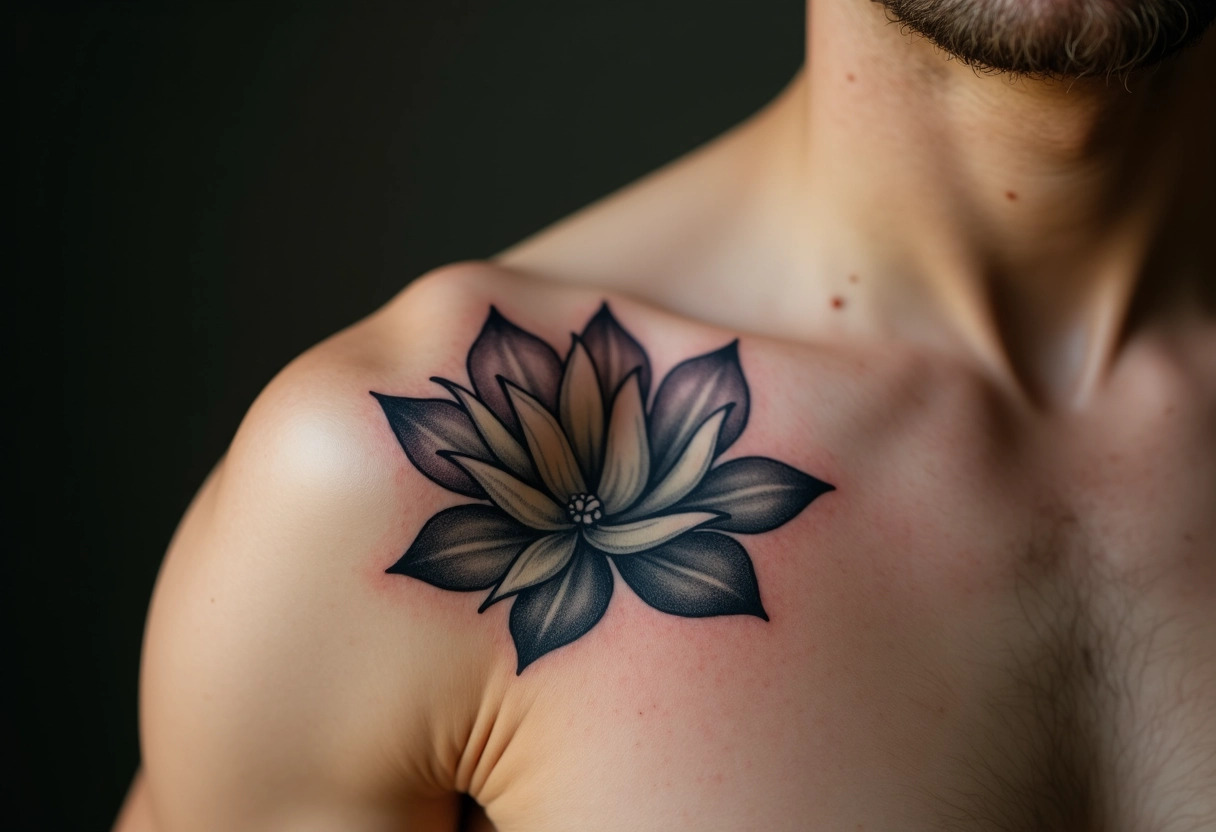 tatouage fleur de lotus